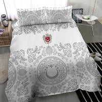 World Football 2026 Turkey Bedding Set Crescent Stars Ottoman Baroque White Version