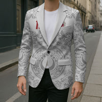 Custom World Football 2026 Turkey Blazer Crescent Stars Ottoman Baroque White Version