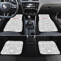 Custom World Football 2026 Turkey Car Mats Crescent Stars Ottoman Baroque White Version