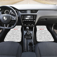 Custom World Football 2026 Turkey Car Mats Crescent Stars Ottoman Baroque White Version