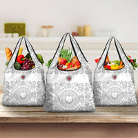 World Football 2026 Turkey Grocery Bag Crescent Stars Ottoman Baroque White Version