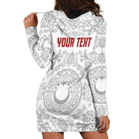 Custom World Football 2026 Turkey Hoodie Dress Crescent Stars Ottoman Baroque White Version