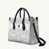 World Football 2026 Turkey Leather Bag Crescent Stars Ottoman Baroque White Version