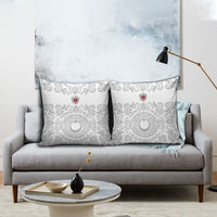 World Football 2026 Turkey Pillow Cover Crescent Stars Ottoman Baroque White Version