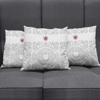 World Football 2026 Turkey Pillow Cover Crescent Stars Ottoman Baroque White Version