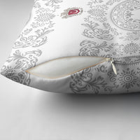 World Football 2026 Turkey Pillow Cover Crescent Stars Ottoman Baroque White Version