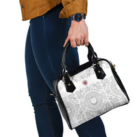 World Football 2026 Turkey Shoulder Handbag Crescent Stars Ottoman Baroque White Version