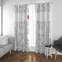World Football 2026 Turkey Window Curtain Crescent Stars Ottoman Baroque White Version