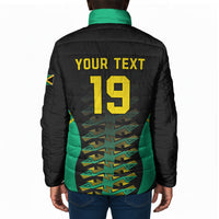 Custom Afro-Jamaicans Football Padded Jacket Reggae Boyz Tribal Glory