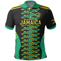 Custom Afro-Jamaicans Football Polo Shirt Reggae Boyz Tribal Glory