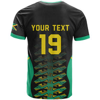 Custom Afro-Jamaicans Football T shirt Reggae Boyz Tribal Glory