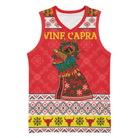 Personalized Romania Christmas Basketball Jersey Romanian Carpet The Goat Dance - Wonder Print Shop