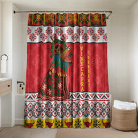 Personalized Romania Christmas Bathroom Set Romanian Carpet The Goat Dance - Wonder Print Shop