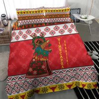 Personalized Romania Christmas Bedding Set Romanian Carpet The Goat Dance - Wonder Print Shop