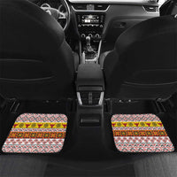 Personalized Romania Christmas Car Mats Romanian Carpet The Goat Dance - Wonder Print Shop