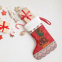 Personalized Romania Christmas Stocking Romanian Carpet The Goat Dance - Wonder Print Shop