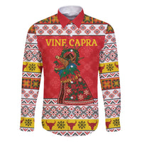 Personalized Romania Christmas Family Matching Short Sleeve Bodycon Dress and Hawaiian Shirt Romanian Carpet The Goat Dance - Wonder Print Shop