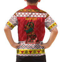 Personalized Romania Christmas Hawaiian Shirt Romanian Carpet The Goat Dance - Wonder Print Shop