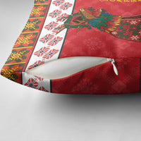 Personalized Romania Christmas Pillow Cover Romanian Carpet The Goat Dance - Wonder Print Shop