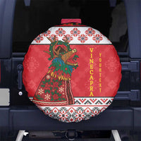 Personalized Romania Christmas Spare Tire Cover Romanian Carpet The Goat Dance - Wonder Print Shop