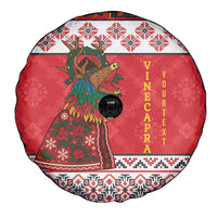 Personalized Romania Christmas Spare Tire Cover Romanian Carpet The Goat Dance - Wonder Print Shop