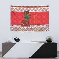 Personalized Romania Christmas Tapestry Romanian Carpet The Goat Dance - Wonder Print Shop