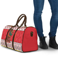 Personalized Romania Christmas Travel Bag Romanian Carpet The Goat Dance - Wonder Print Shop