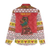 Personalized Romania Christmas Women Casual Shirt Romanian Carpet The Goat Dance - Wonder Print Shop