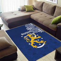 Finland Nordic Lion Area Rug Pride Of Suomi - Wonder Print Shop