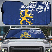 Finland Nordic Lion Auto Sun Shade Pride Of Suomi - Wonder Print Shop