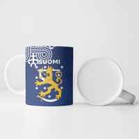 Finland Nordic Lion Ceramic Mug Pride Of Suomi - Wonder Print Shop
