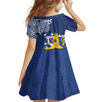 Finland Nordic Lion Family Matching Long Sleeve Bodycon Dress and Hawaiian Shirt Pride Of Suomi - Wonder Print Shop