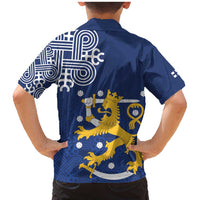 Finland Nordic Lion Family Matching Mermaid Dress and Hawaiian Shirt Pride Of Suomi - Wonder Print Shop