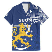 Finland Nordic Lion Family Matching Mermaid Dress and Hawaiian Shirt Pride Of Suomi - Wonder Print Shop