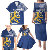Finland Nordic Lion Family Matching Puletasi and Hawaiian Shirt Pride Of Suomi - Wonder Print Shop