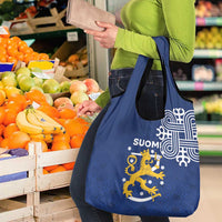 Finland Nordic Lion Grocery Bag Pride Of Suomi - Wonder Print Shop