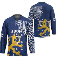Finland Nordic Lion Hockey Jersey Pride Of Suomi - Wonder Print Shop