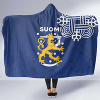 Finland Nordic Lion Hooded Blanket Pride Of Suomi - Wonder Print Shop