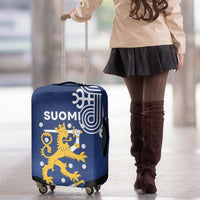Finland Nordic Lion Luggage Cover Pride Of Suomi - Wonder Print Shop
