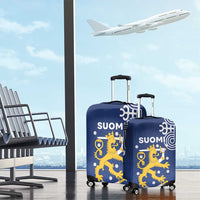 Finland Nordic Lion Luggage Cover Pride Of Suomi - Wonder Print Shop
