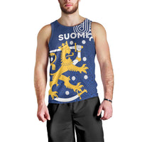 Finland Nordic Lion Men Tank Top Pride Of Suomi - Wonder Print Shop