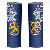 Finland Nordic Lion Skinny Tumbler Pride Of Suomi - Wonder Print Shop