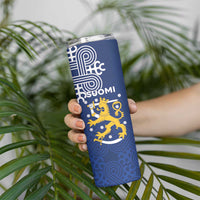 Finland Nordic Lion Skinny Tumbler Pride Of Suomi - Wonder Print Shop