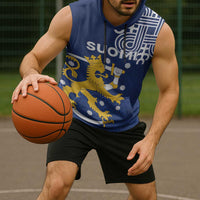 Finland Nordic Lion Sleeveless Hoodie Pride Of Suomi - Wonder Print Shop