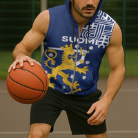 Finland Nordic Lion Sleeveless Zip Hoodie Pride Of Suomi - Wonder Print Shop