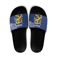 Finland Nordic Lion Slide Sandals Pride Of Suomi - Wonder Print Shop