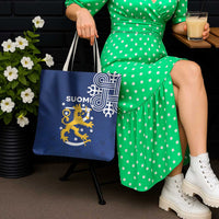 Finland Nordic Lion Tote Bag Pride Of Suomi - Wonder Print Shop