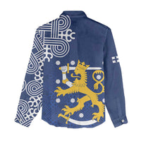 Finland Nordic Lion Women Casual Shirt Pride Of Suomi - Wonder Print Shop