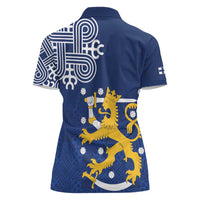 Finland Nordic Lion Women Polo Shirt Pride Of Suomi - Wonder Print Shop
