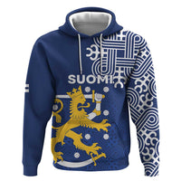 Finland Nordic Lion Zip Hoodie Pride Of Suomi - Wonder Print Shop
